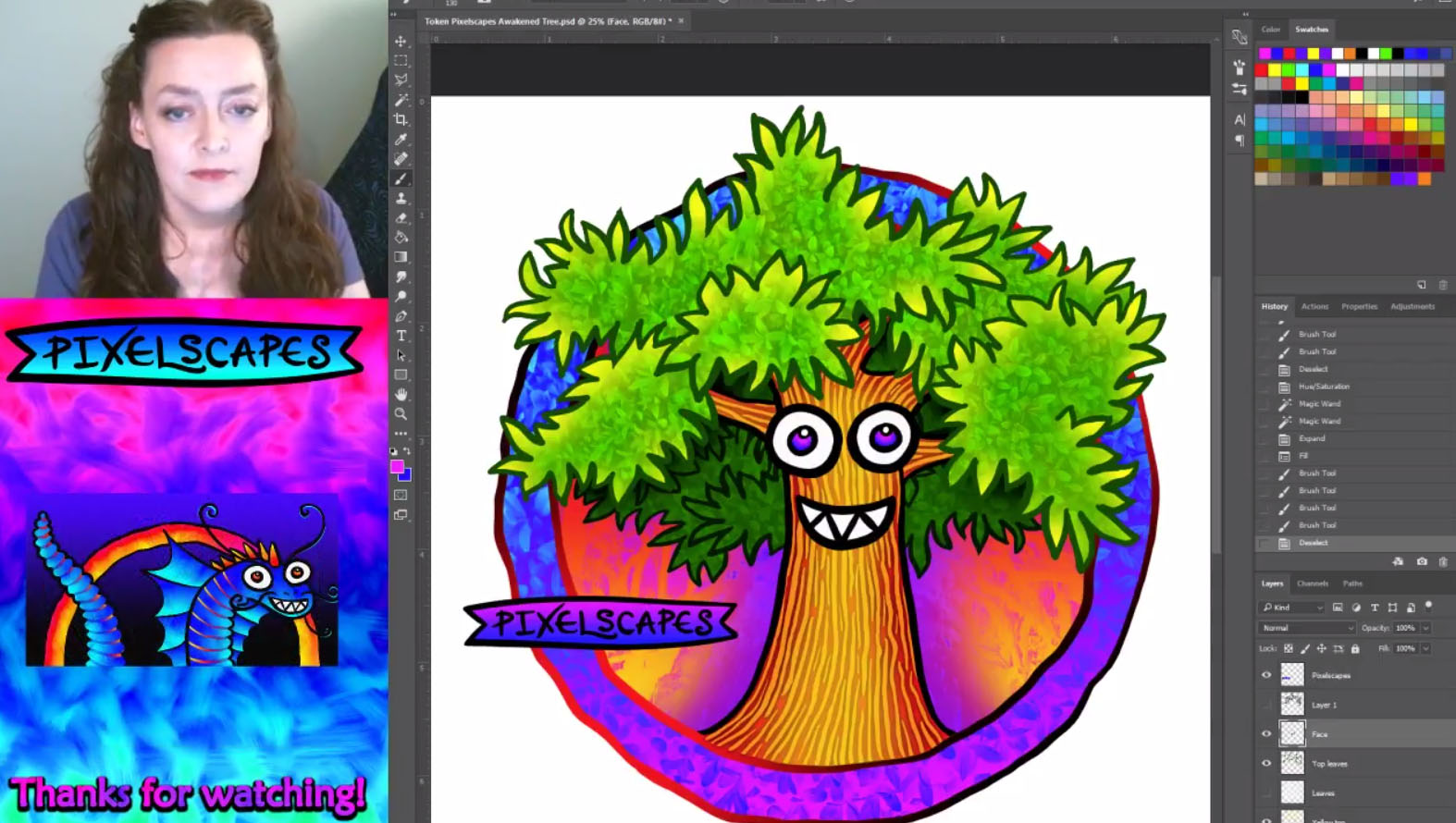 Awakened Tree Token | Jen's Pixelscapes
